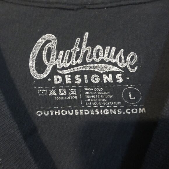 Outhouse Designs Texas Craft Beer Large T-Shirt Black Graphic Tee Men's Guild - Picture 3 of 7